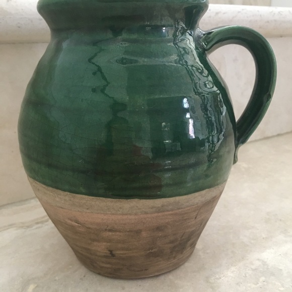 SOLD! Rowe Pottery Works Cambridge, WI Green Salt Glaze - Picture 7 of 12